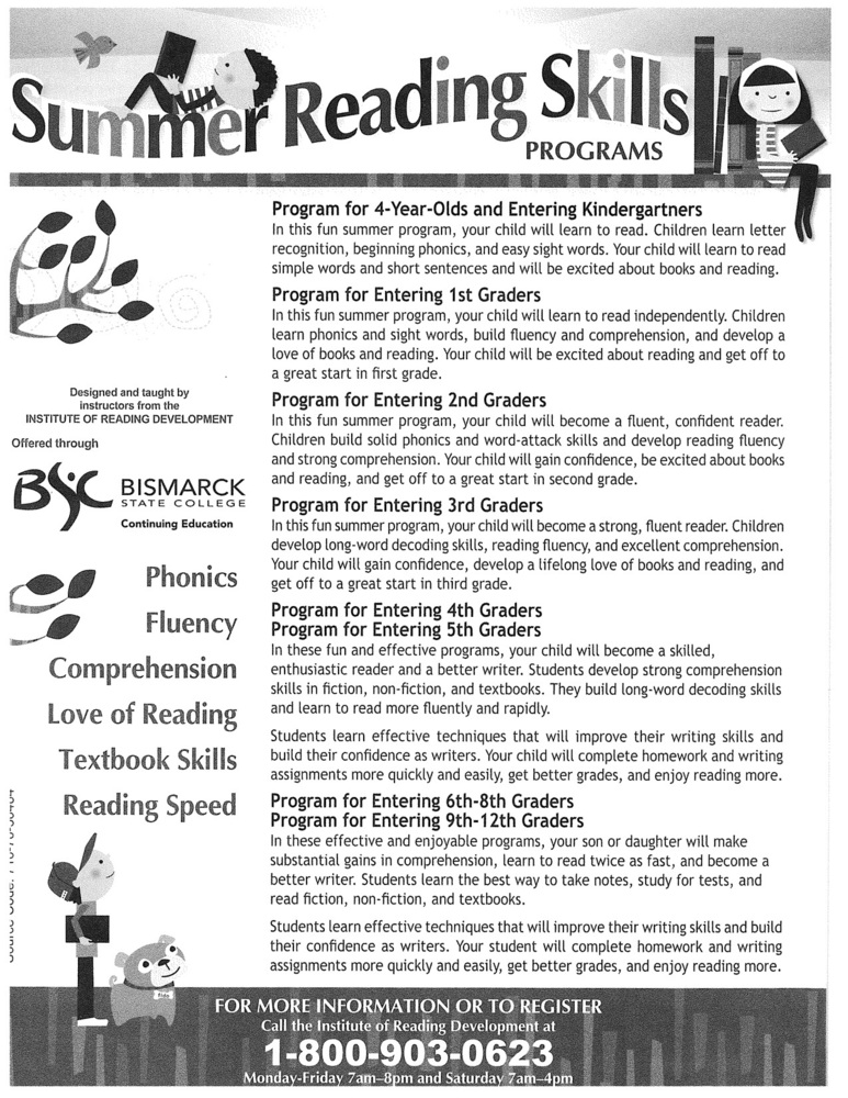 BSC Summer Reading Programs