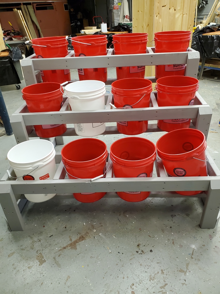 12 bucket container garden